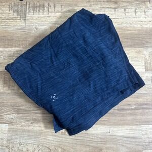 Lululemon Mens Small THE Short Lined Heather Iron Blue True Navy M7ALAS Stretch